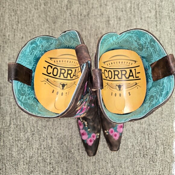 Corral Embroidered Deer Skull Tall Boots - Picture 6 of 8